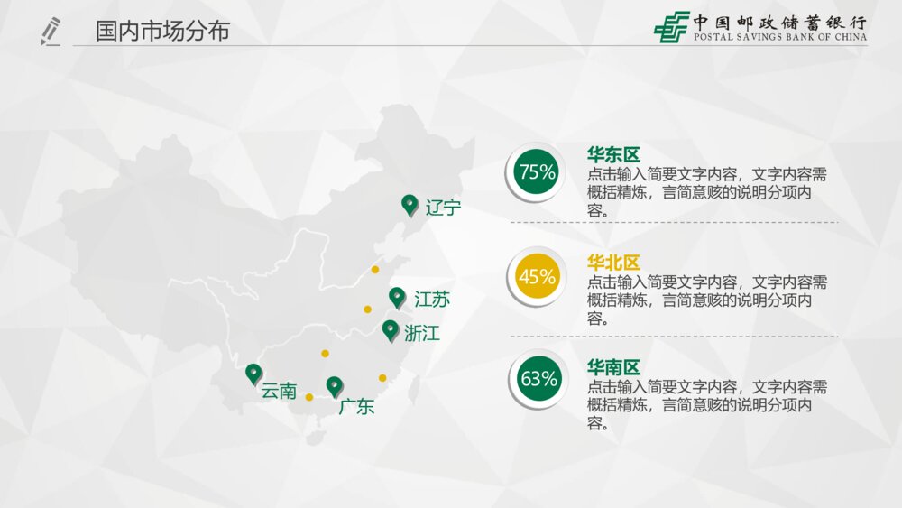 中国邮政储蓄银行专用PPT模板7