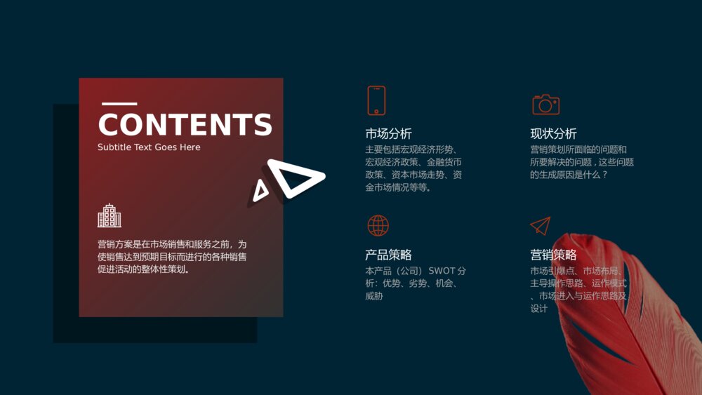 欧美范杂志风图文排版PPT模板2