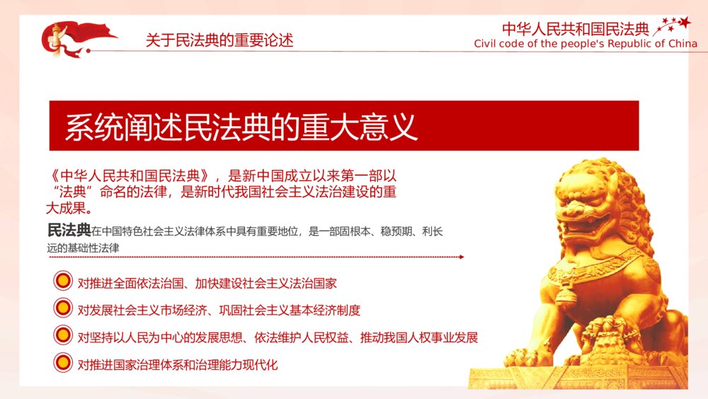 中国首部民法典解读PPT模板5