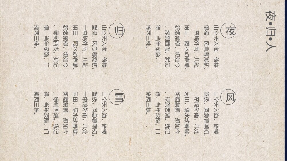夜归人文艺相册旅行日记PPT模板9