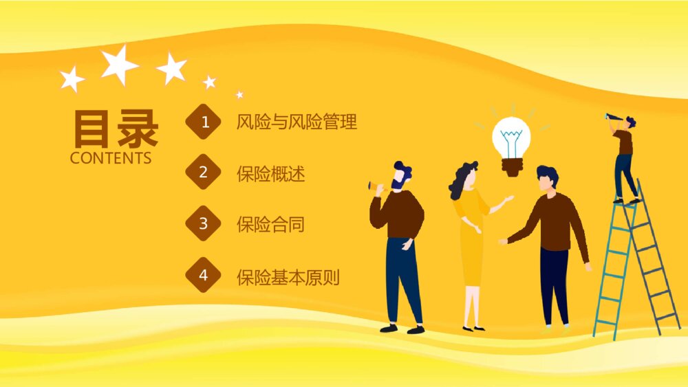金融理财保险知识培训PPT模板2