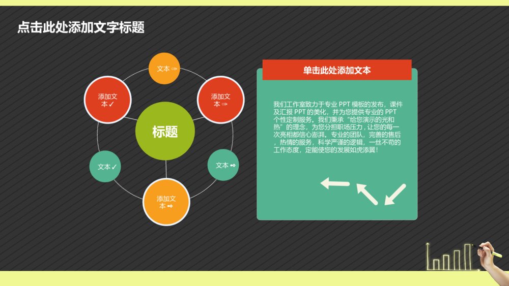 彩色数据分析财务报告总结汇报ppt模板7