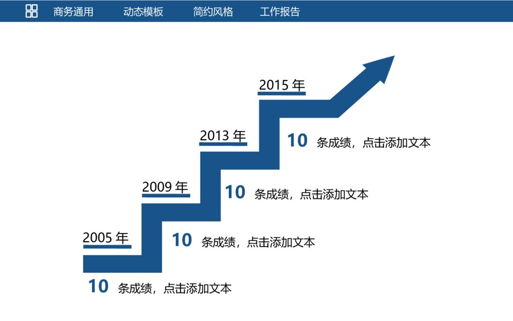 商务风财务数据统计分析业绩报告PPT模板3