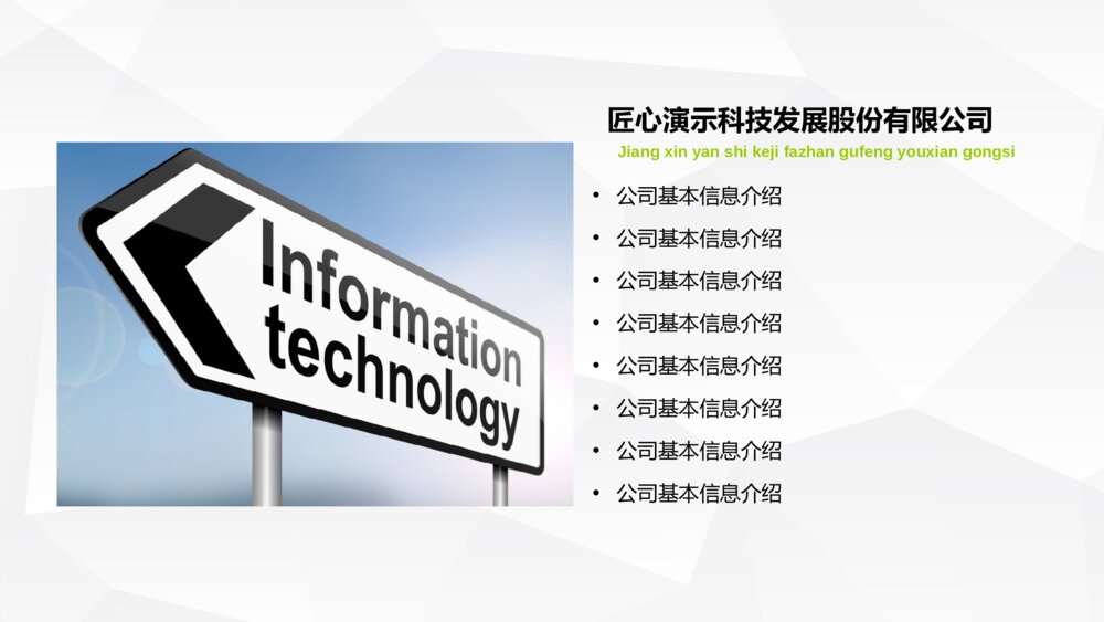 匠心科技公司商业路演融资计划书PPT模板4