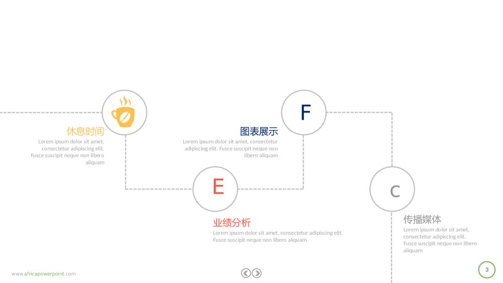 简约细节商务风合作PPT模板3