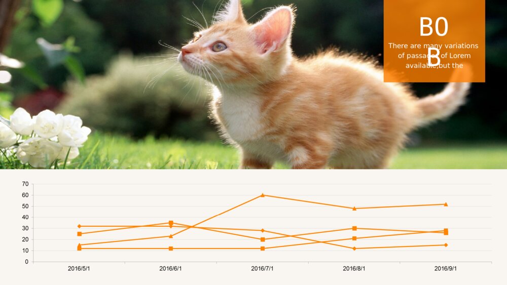 可爱猫咪宠物卡通趣味ppt模板5