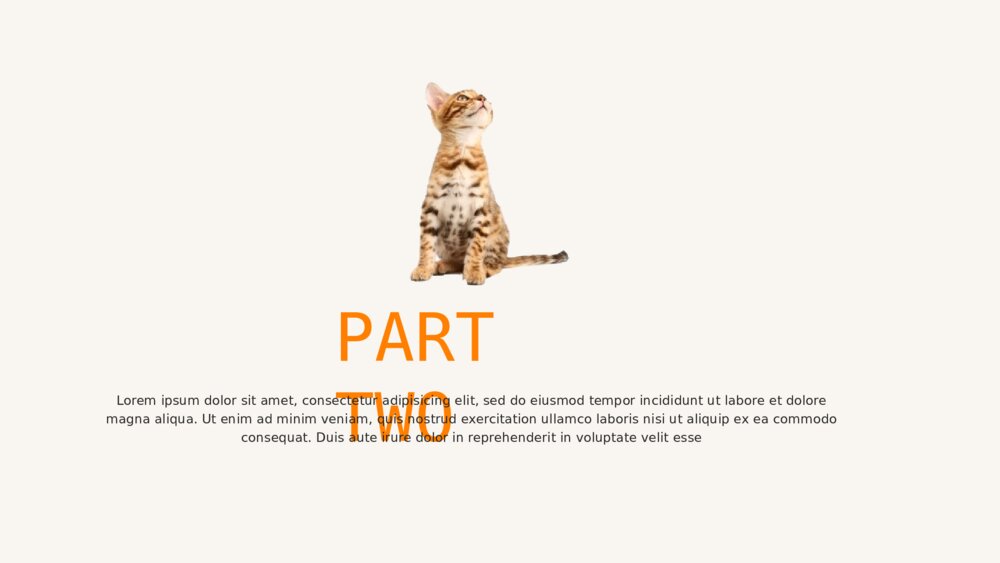 可爱猫咪宠物卡通趣味ppt模板8