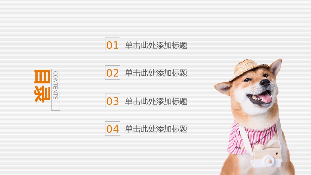 宠物可爱趣味俏皮PPT模板2