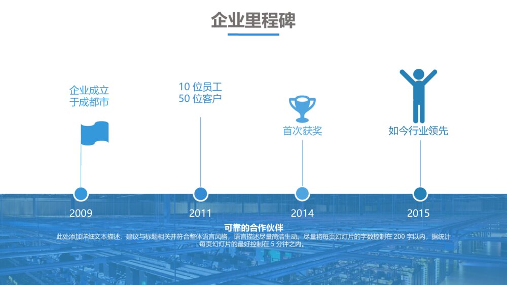 蓝色大气商业计划书企业介绍PPT模板6