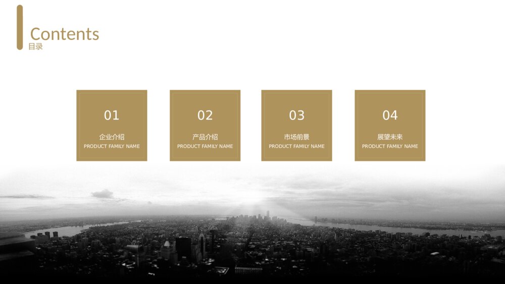 大气金色企业宣传商务展示公司简介PPT2
