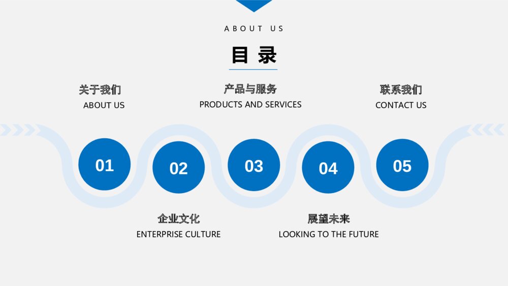 简约大气企业简介PPT模板2
