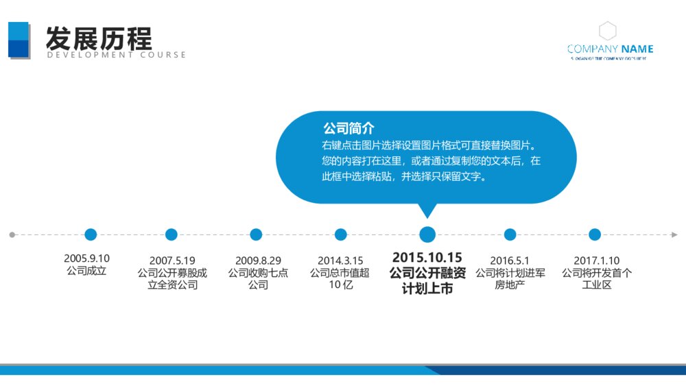精美蓝色大气企业简介产品宣传PPT9