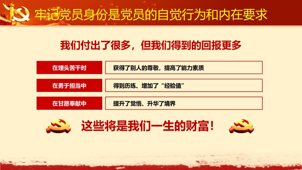 党员身份永远不能忘学党章党规系列讲话做全格党员PPT8
