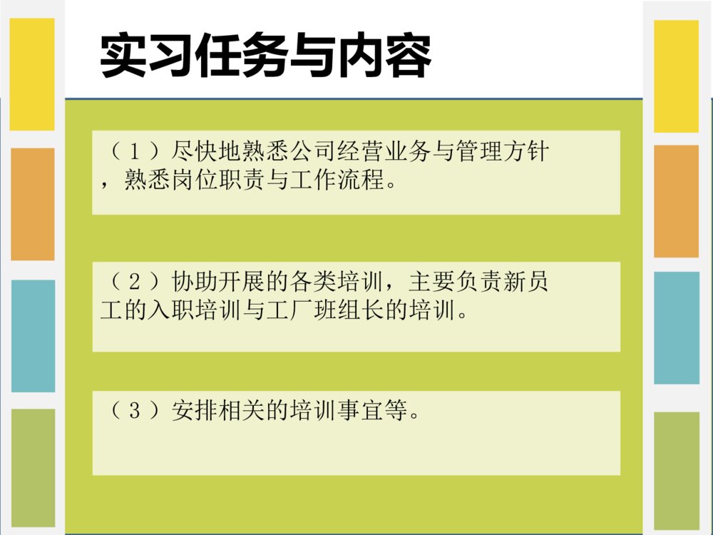 培训助理顶岗实习报告答辩PPT课件下载5