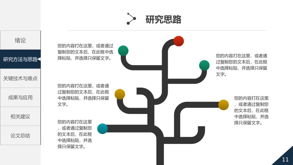 毕业答辩工作总结卡通创意PPT模板下载11