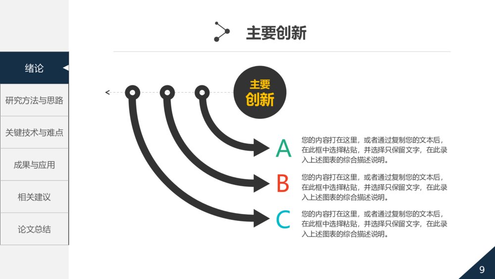 毕业答辩工作总结卡通创意PPT模板下载9