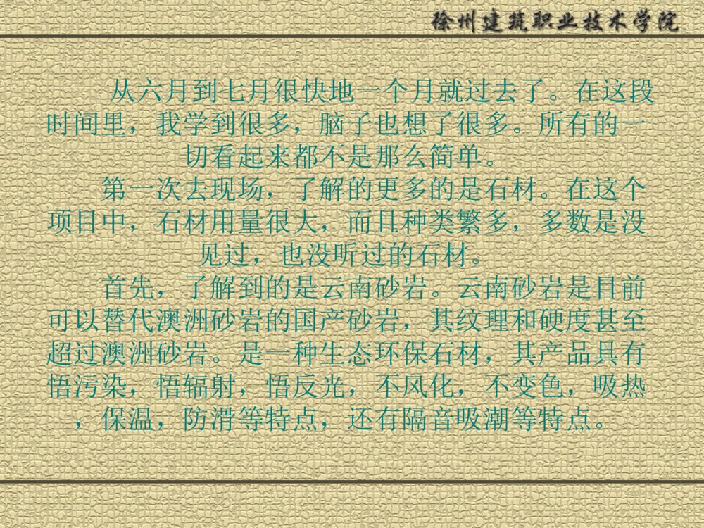 建筑职业技术学院实习答辩ppt下载9