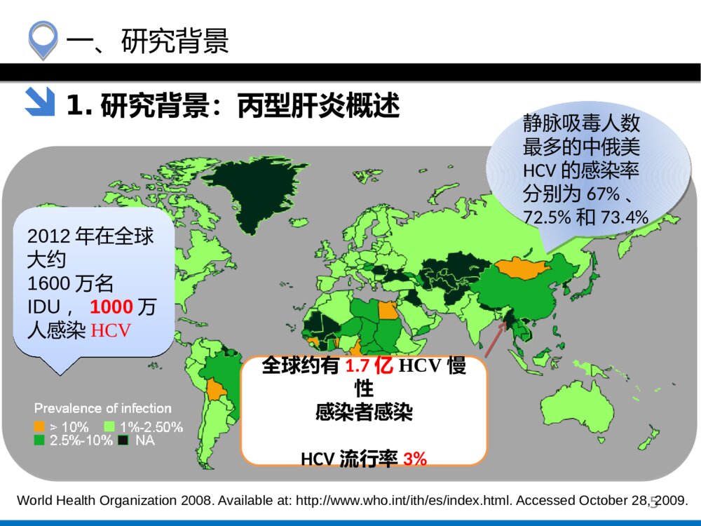 吸毒人群HCV感染状况及影响因素分析_硕士研究生毕业答辩PPT课件下载5