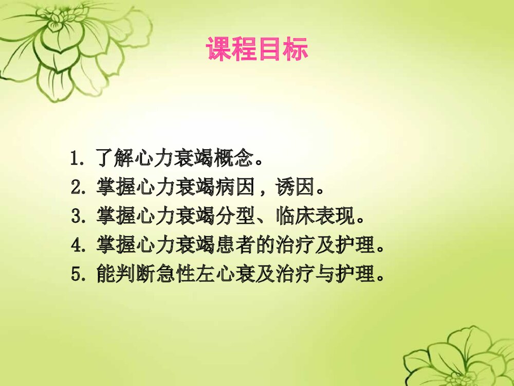 心力衰竭心衰的护理查房培训ppt课件1