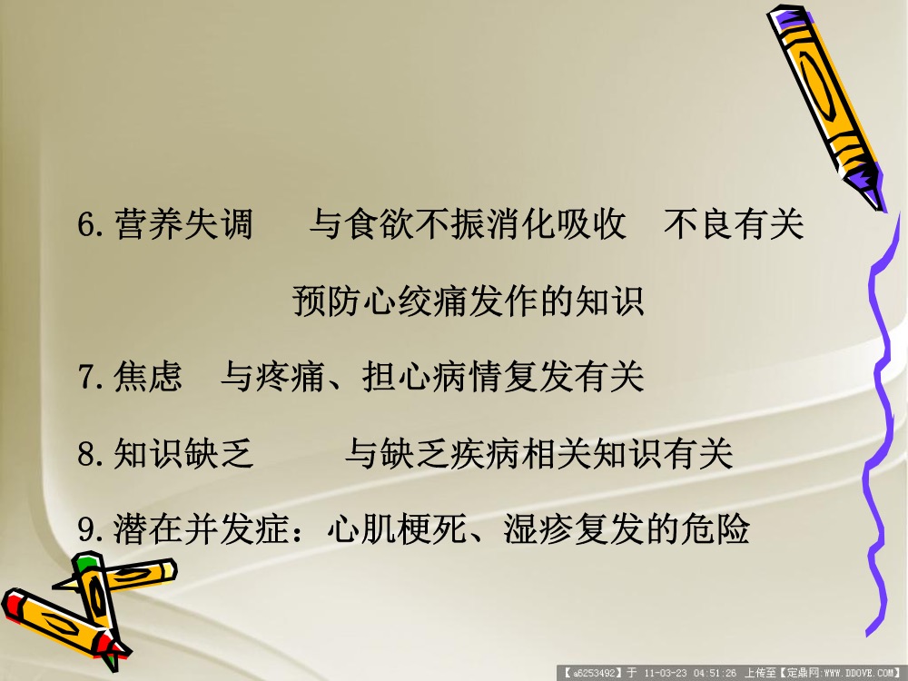 心绞痛的护理查房ppt课件下载9
