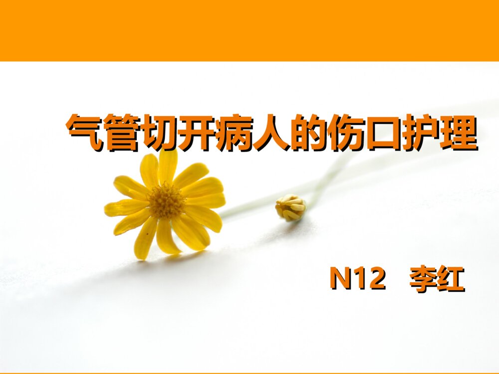 气管切开患者伤口的护理ppt课件下载1