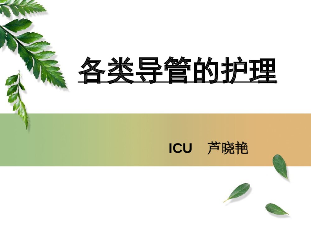 各类导管的护理ppt课件下载1