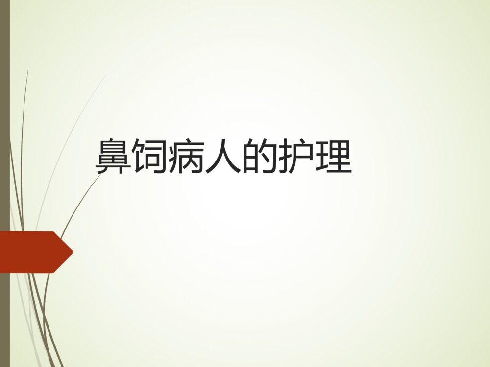 鼻饲病人的护理PPT课件1