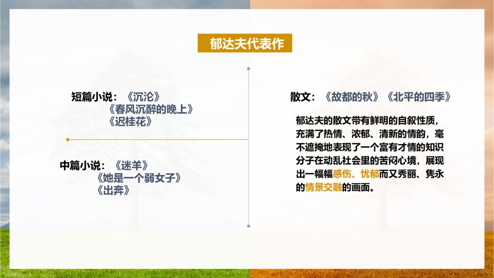 《故都的秋》统编版高中语文必修教学PPT课件7