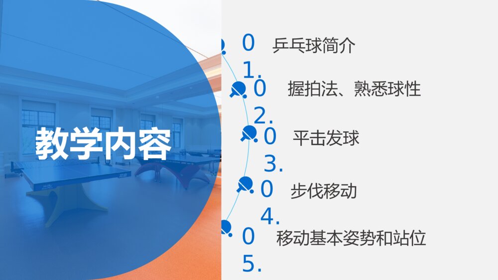 初中语文高一《乒乓球初级教学》教案教学PPT课件2