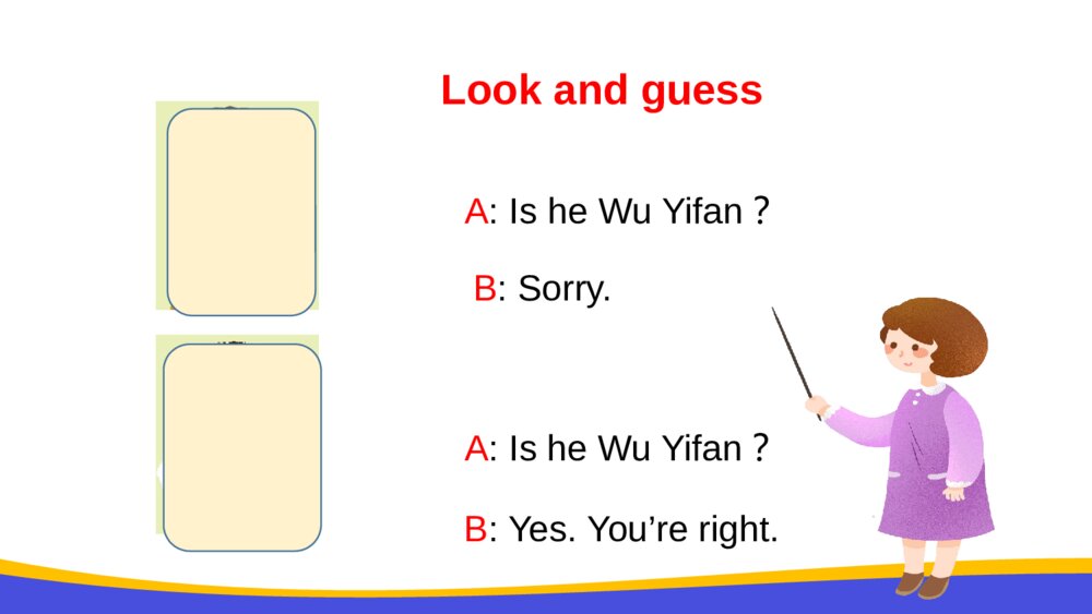 英语四年级上册课件Unit3 Part B Lets talk - Lets play课件9