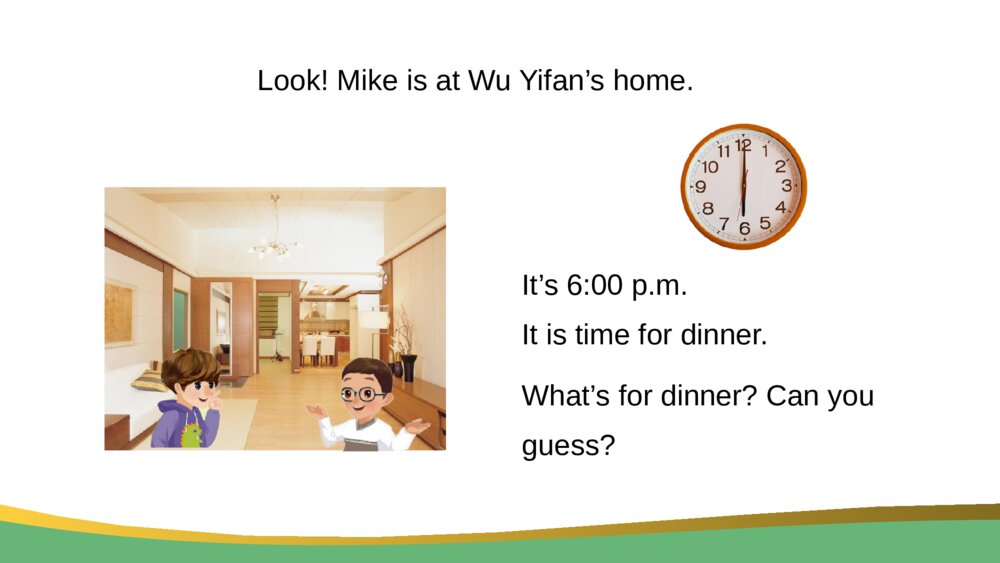 英语四年级上册Unit 5 Part B Lets talk lets play课件4
