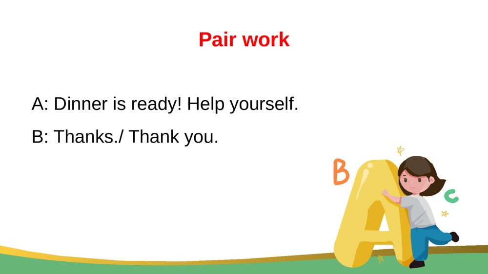英语四年级上册Unit 5 Part B Lets talk lets play课件7