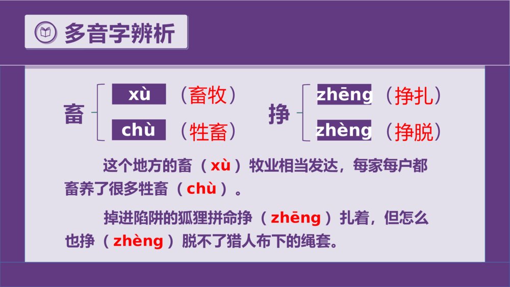 统编版六年级语文下册复习课件(第二单元)4