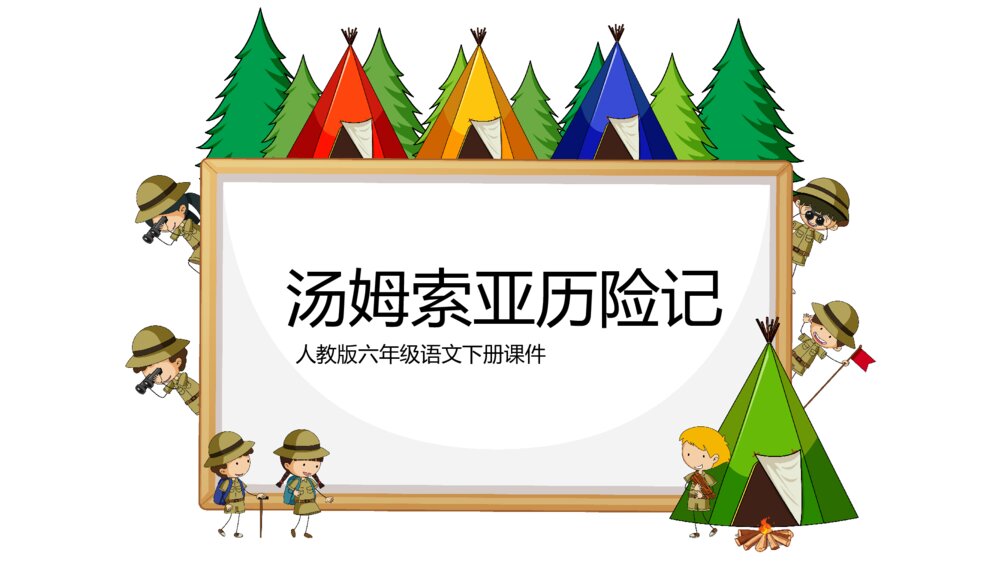《汤姆索亚历险记》人教版六年级语文教学PPT课件1
