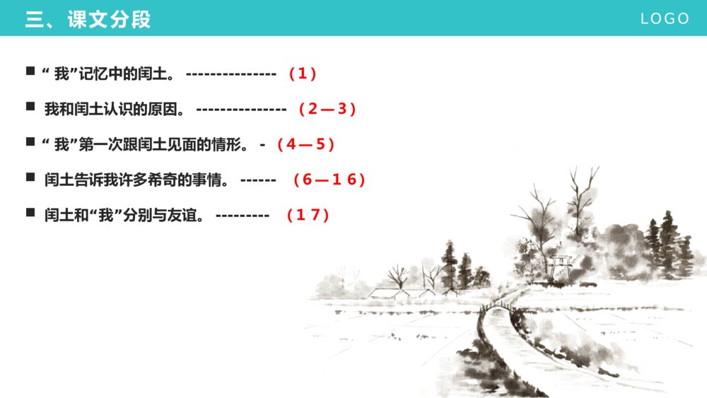 《少年闰土》人教版小学六年级语文上册教学PPT课件6