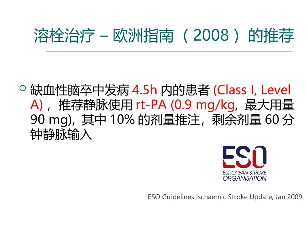 急性缺血性脑卒中静脉溶栓流程及溶栓后管理PPT课件8