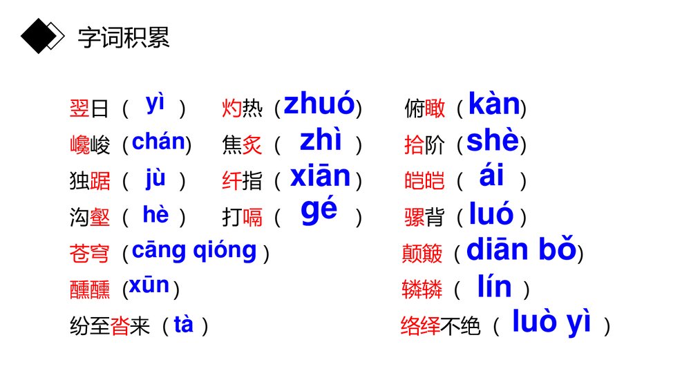 八年级语文下册《登勃朗峰》PPT课件10
