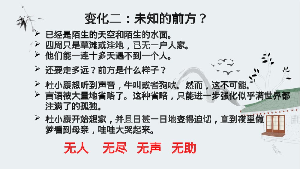 九年级上册《孤独之旅》PPT课件下载8