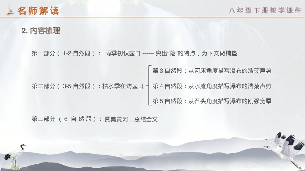 八年级语文下册《壶口瀑布》PPT教学课件10