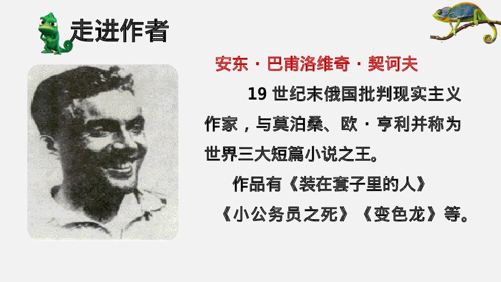 《变色龙》部编版语文九年级下册教学PPT课件7