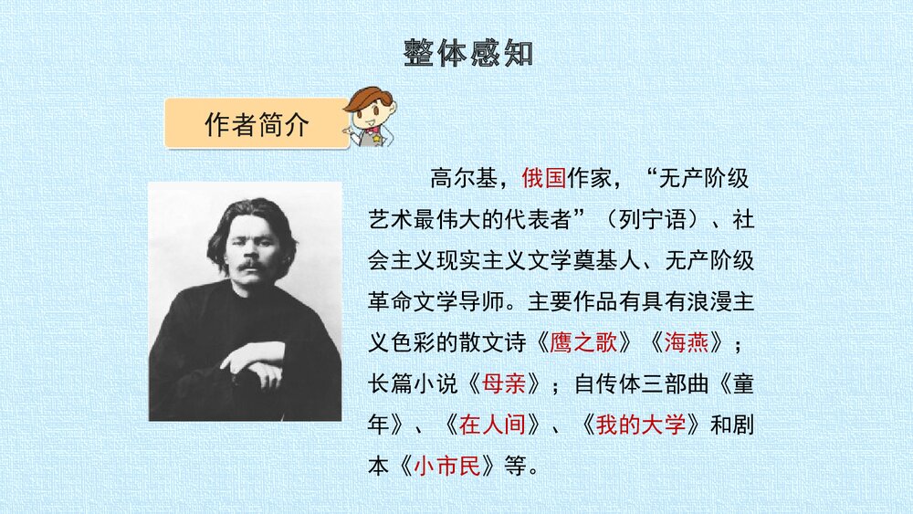 初中语文九年级《海燕》教学PPT课件6