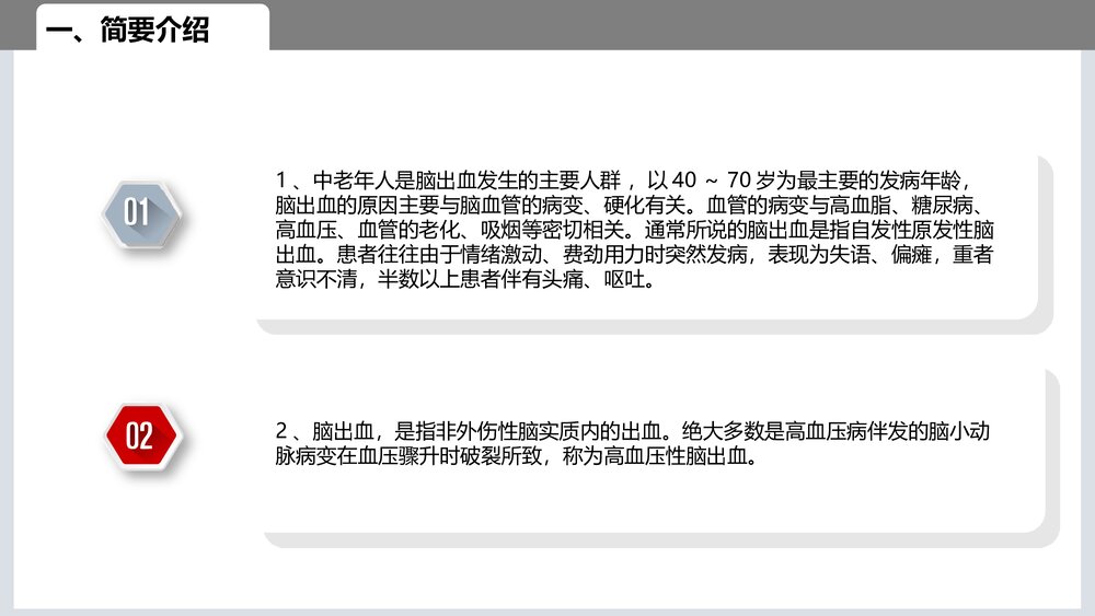 脑出血的业务学习PPT课件2