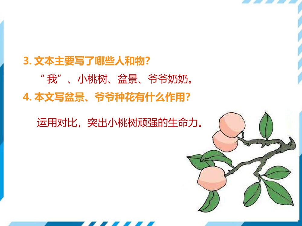 部编版七年级下册语文第5单元《18 一棵小桃树》PPT教学课件10