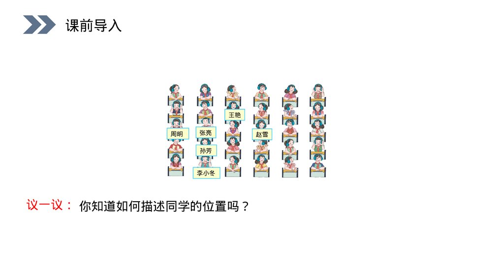 人教版数学五年级上册第二单元位置(第2.1课时)《用数对表示具体情境中物体的位置》PPT教学课件2