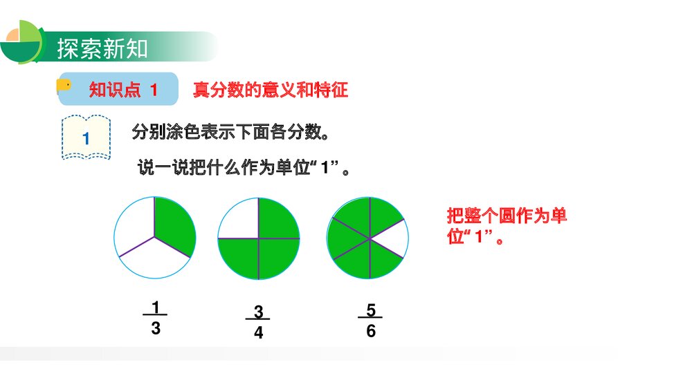 人教版小学数学五年级下册《真分数与假分数》PPT教学课件4