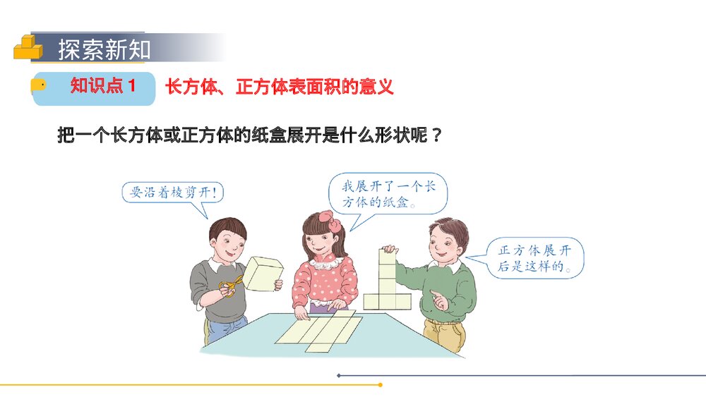 人教版小学数学五年级下册《长方体和正方体的表面积》PPT教学课件5