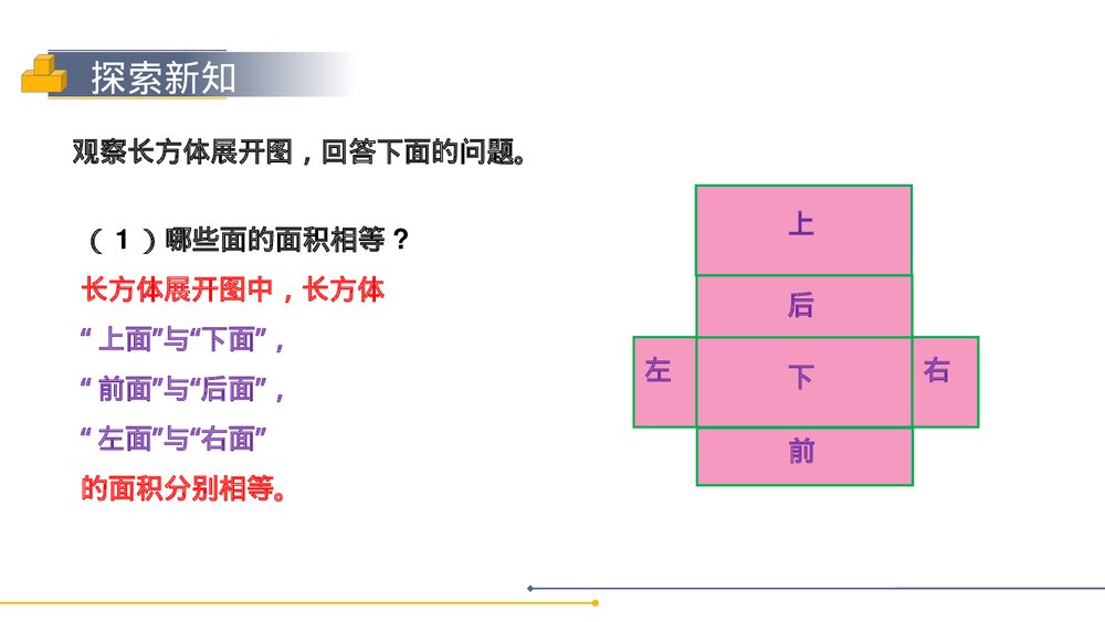 人教版小学数学五年级下册《长方体和正方体的表面积》PPT教学课件8