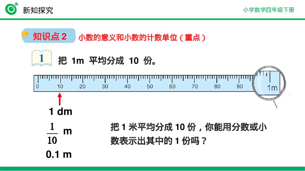 小学数学四年级下册(第4.1.1课时)《小数的意义》PPT教学课件9