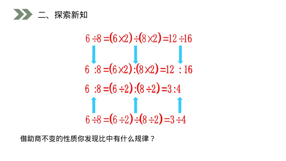 人教版小学数学六年级上册数学(第4.2课时)《 比的基本性质》PPT教学课件4