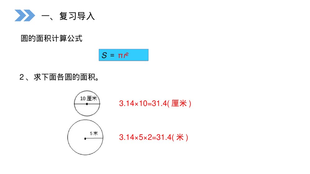 人教版小学数学六年级上册(第5.4课时)《圆环的面积》PPT教学课件2
